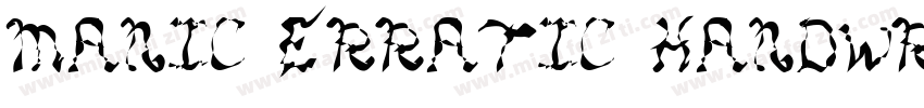 MANIC Erratic Handwr字体转换